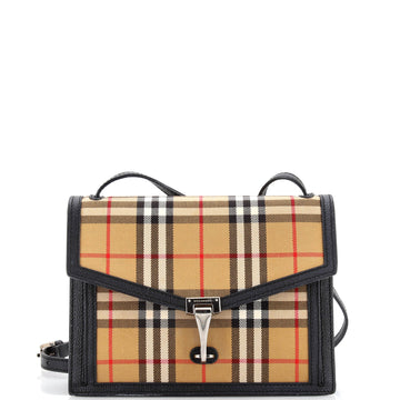 Burberry Macken Crossbody Bag Vintage Check Canvas Small