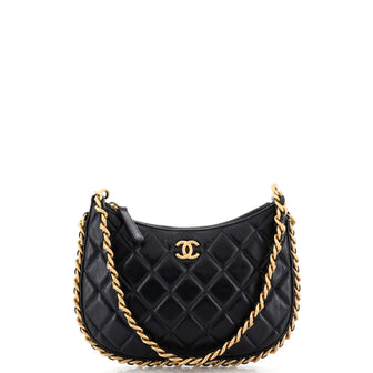 Chanel CC Chain Around Hobo Quilted Lambskin
