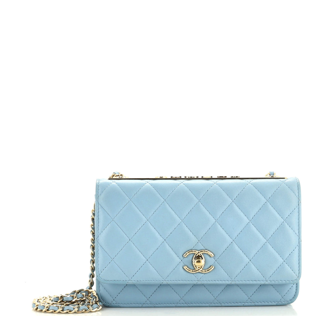 Chanel Trendy CC Wallet on Chain NM Quilted Lambskin Blue Chanel Trendy CC Wallet on Chain NM Quilted Lambskin Blue