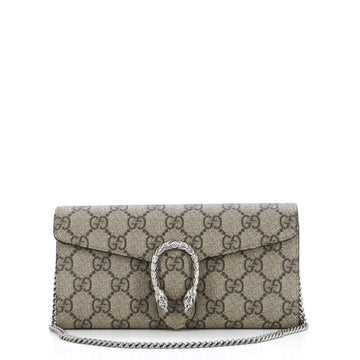 Gucci Dionysus Chain Wallet GG Coated Canvas Long