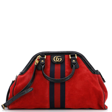 Gucci RE(BELLE) Top Handle Bag Suede Medium