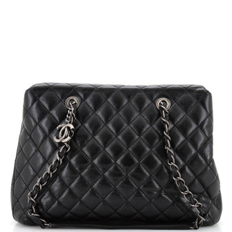 Chanel City Shopping Tote Quilted Caviar Small