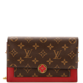 Louis Vuitton Flore Chain Wallet Monogram Canvas