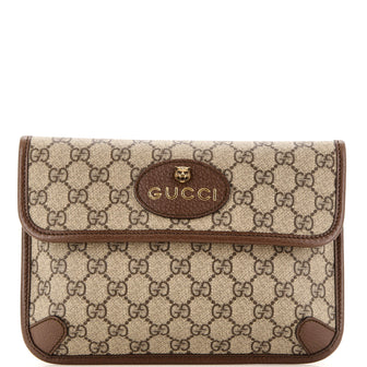 Gucci Neo Vintage Flap Belt Bag GG Coated Canvas