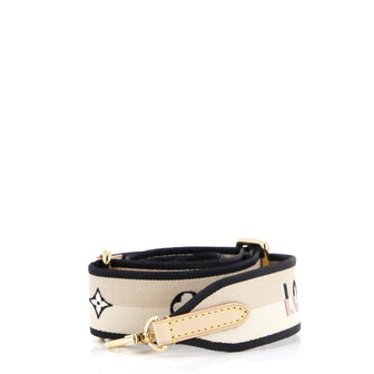 Louis Vuitton Logo Shoulder Strap Jacquard Wide