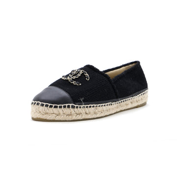 Chanel Women's CC Cap Toe Espadrilles Wool