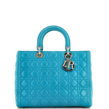 Christian Dior Lady Dior Bag Cannage Quilt Lambskin Large