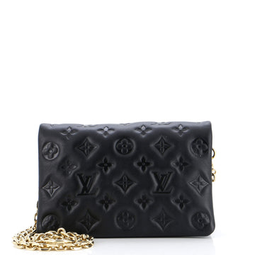 Louis Vuitton Coussin Pochette Monogram Embossed Lambskin