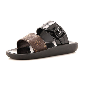 Louis Vuitton Women's Sunbath Flat Mule Sandals Monogram Canvas and Rubber