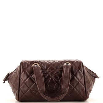 Chanel Timeless Classic Bowler Bag Quilted Caviar Medium