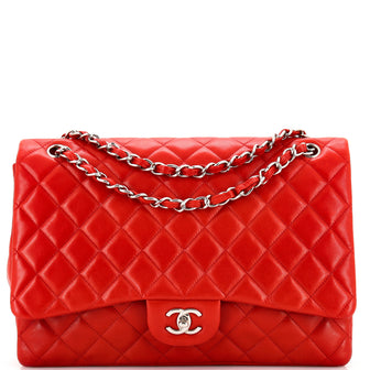 Chanel Classic Single Flap Bag Quilted Lambskin Maxi