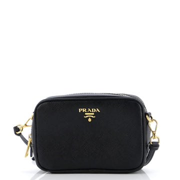 Prada Zip Crossbody Bag Saffiano Leather Mini