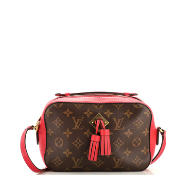 Louis Vuitton Saintonge Handbag Monogram Canvas with Leather