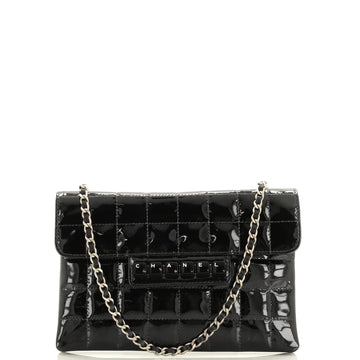 Chanel Keyboard Flap Bag Quilted Patent Small