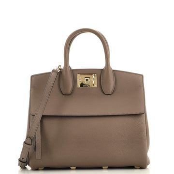 Salvatore Ferragamo Studio Satchel Leather Small
