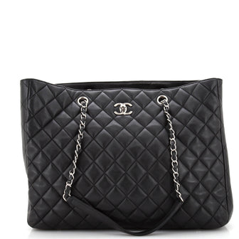 Chanel Classic CC Shopping Tote Quilted Calfskin Large