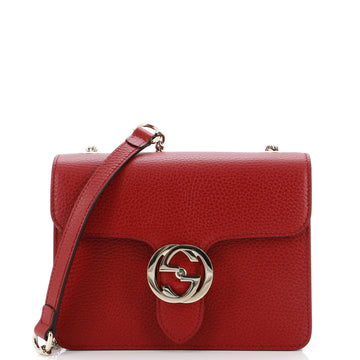 Gucci Interlocking Shoulder Bag Leather Small