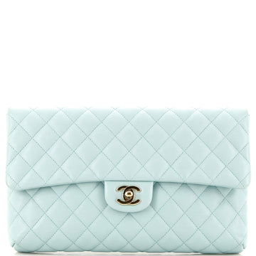 Chanel Classic Flap Clutch Quilted Caviar