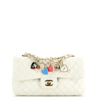Chanel Valentine Hearts Flap Bag Quilted Lambskin Medium
