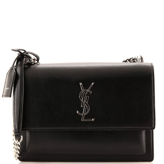 Saint Laurent Sunset Crossbody Bag Leather Medium