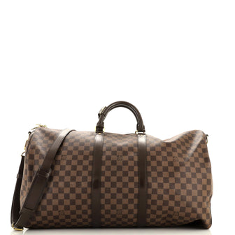 Louis Vuitton Keepall Bandouliere Bag Damier 55