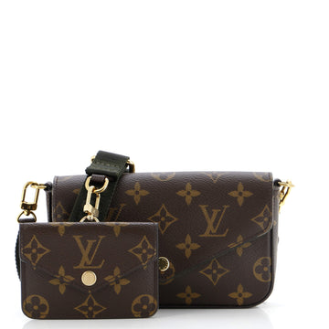 Louis Vuitton Felicie Strap & Go Handbag Monogram Canvas
