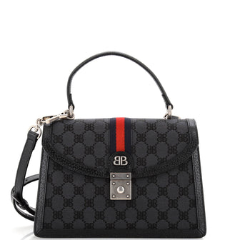 Balenciaga x Gucci The Hacker Project Top Handle Bag BB Coated Canvas Small