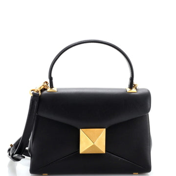 Valentino Garavani One Stud Top Handle Flap Bag Leather Mini