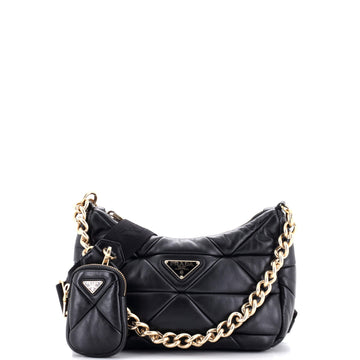 Prada System Re-Edition Shoulder Bag Quilted Nappa Leather Small