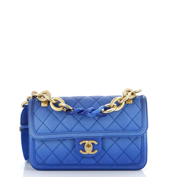 Chanel Sunset On The Sea Flap Bag Quilted Caviar Small