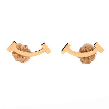 Tiffany & Co. T Smile Stud Earrings 18K Rose Gold