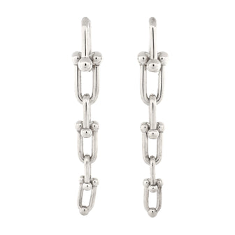 Tiffany & Co. HardWear Graduated Link Earrings Sterling Silver