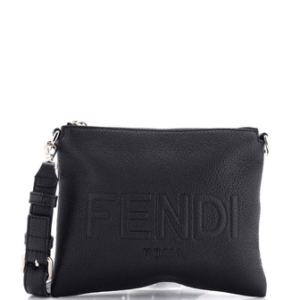 Fendi After Logo Messenger Bag Leather Small