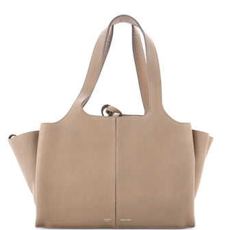 Celine Tri-Fold Shoulder Bag Grained Calfskin Small