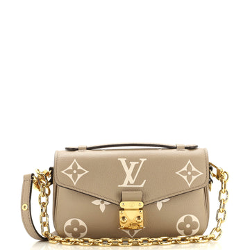 Louis Vuitton Pochette Metis Bicolor Monogram Empreinte Giant East West