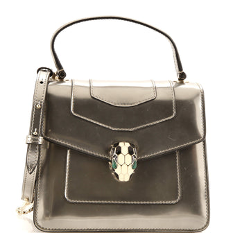 Bvlgari Serpenti Forever Top Handle Bag Leather Small