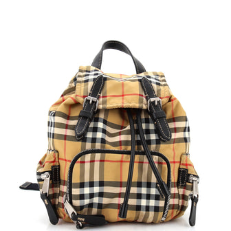 Burberry Rucksack Backpack Vintage Check Nylon Mini