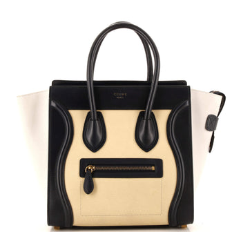 Celine Tricolor Luggage Bag Leather Micro