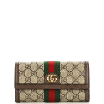 Gucci Ophidia Continental Wallet GG Coated Canvas