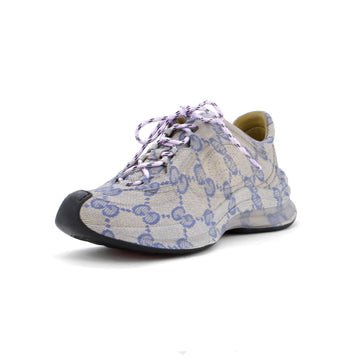 Gucci Women's Run Sneakers Monogram Print Leather