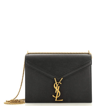 Saint Laurent Cassandra Chain Shoulder Bag Leather Small