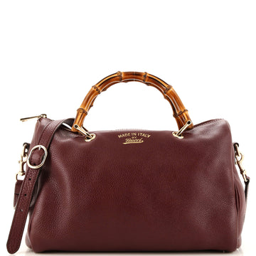 Gucci Bamboo Shopper Boston Bag Leather Medium