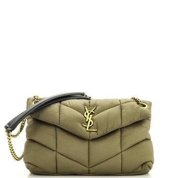 Saint Laurent Loulou Puffer Shoulder Bag Quilted Nylon Small