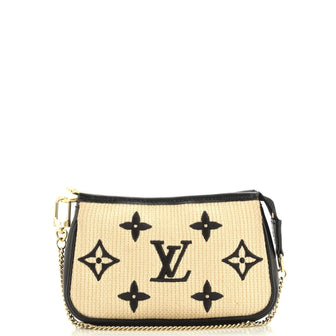 Louis Vuitton Pochette Accessoires Monogram Giant Embroidered Cotton Mini