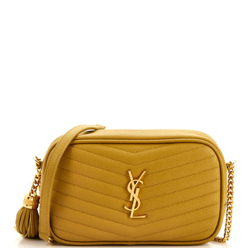 Saint Laurent Lou Camera Bag Matelasse Chevron Leather Mini
