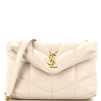 Saint Laurent Loulou Puffer Shoulder Bag Quilted Leather Mini