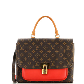 Louis Vuitton Marignan Handbag Monogram Canvas with Leather