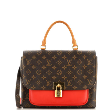 Louis Vuitton Marignan Handbag Monogram Canvas with Leather