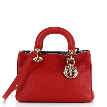 Christian Dior Diorissimo Tote Pebbled Leather Mini