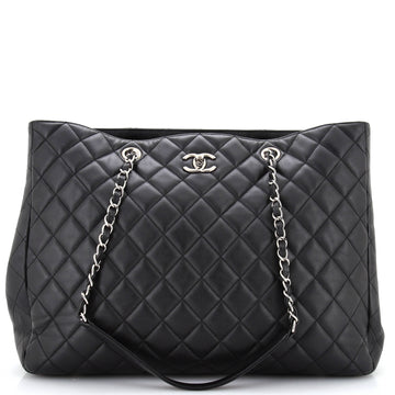 Chanel Classic CC Shopping Tote Quilted Calfskin Large